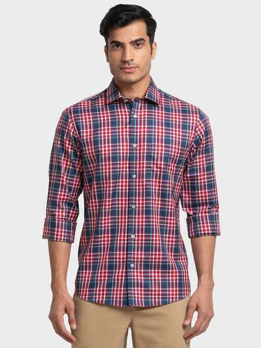 Men Tailored Fit Blue Shirt