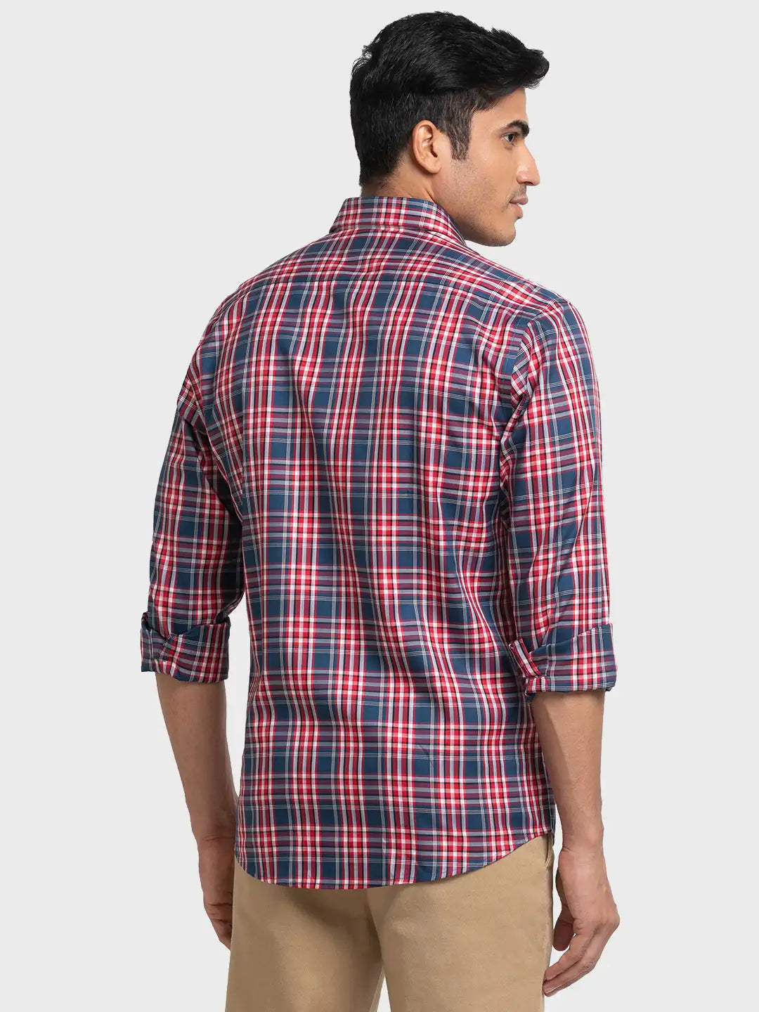 Men Tailored Fit Blue Shirt