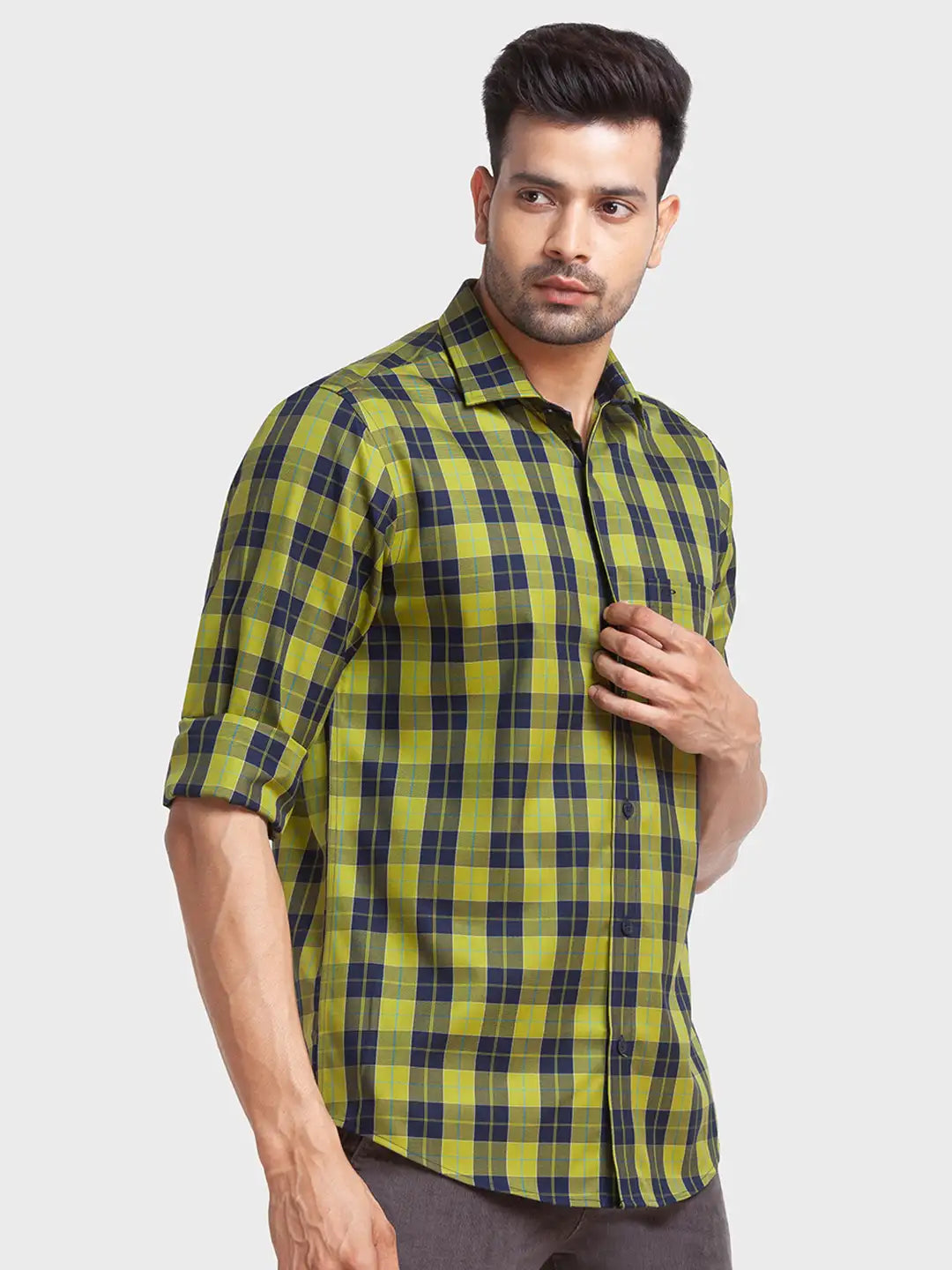 Men Tailored Fit Red Shirt