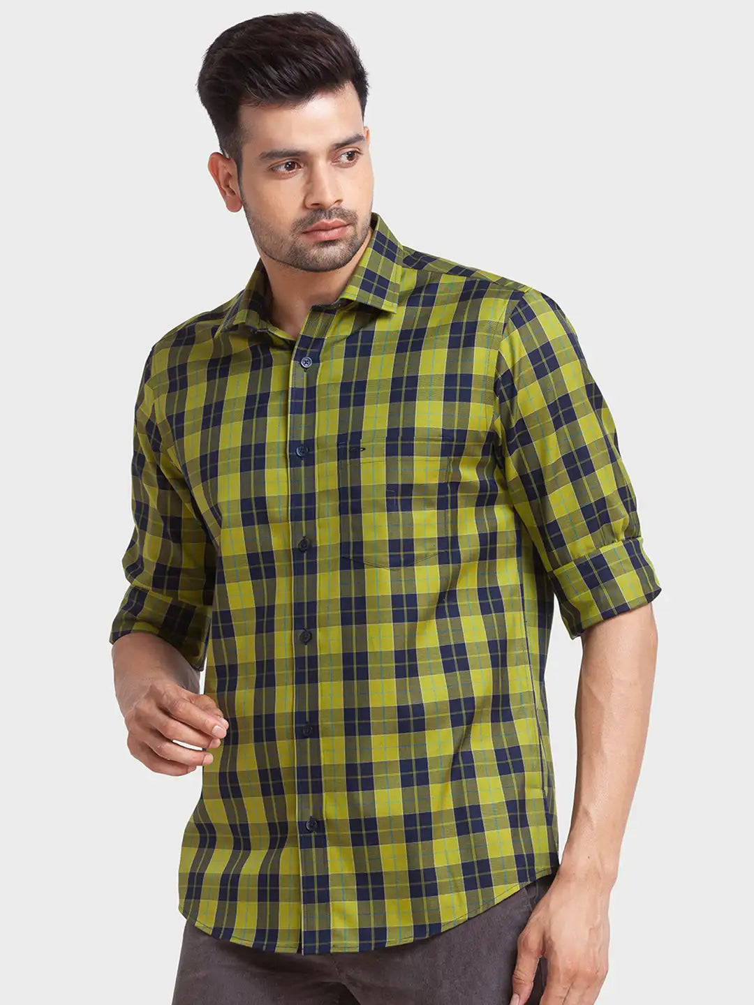 Men Tailored Fit Red Shirt