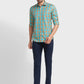 Men Tailored Fit Maroon Shirt