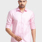 Men Tailored Fit Yellow Shirt