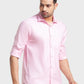 Men Tailored Fit Yellow Shirt