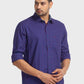 Men Tailored Fit Blue Shirt
