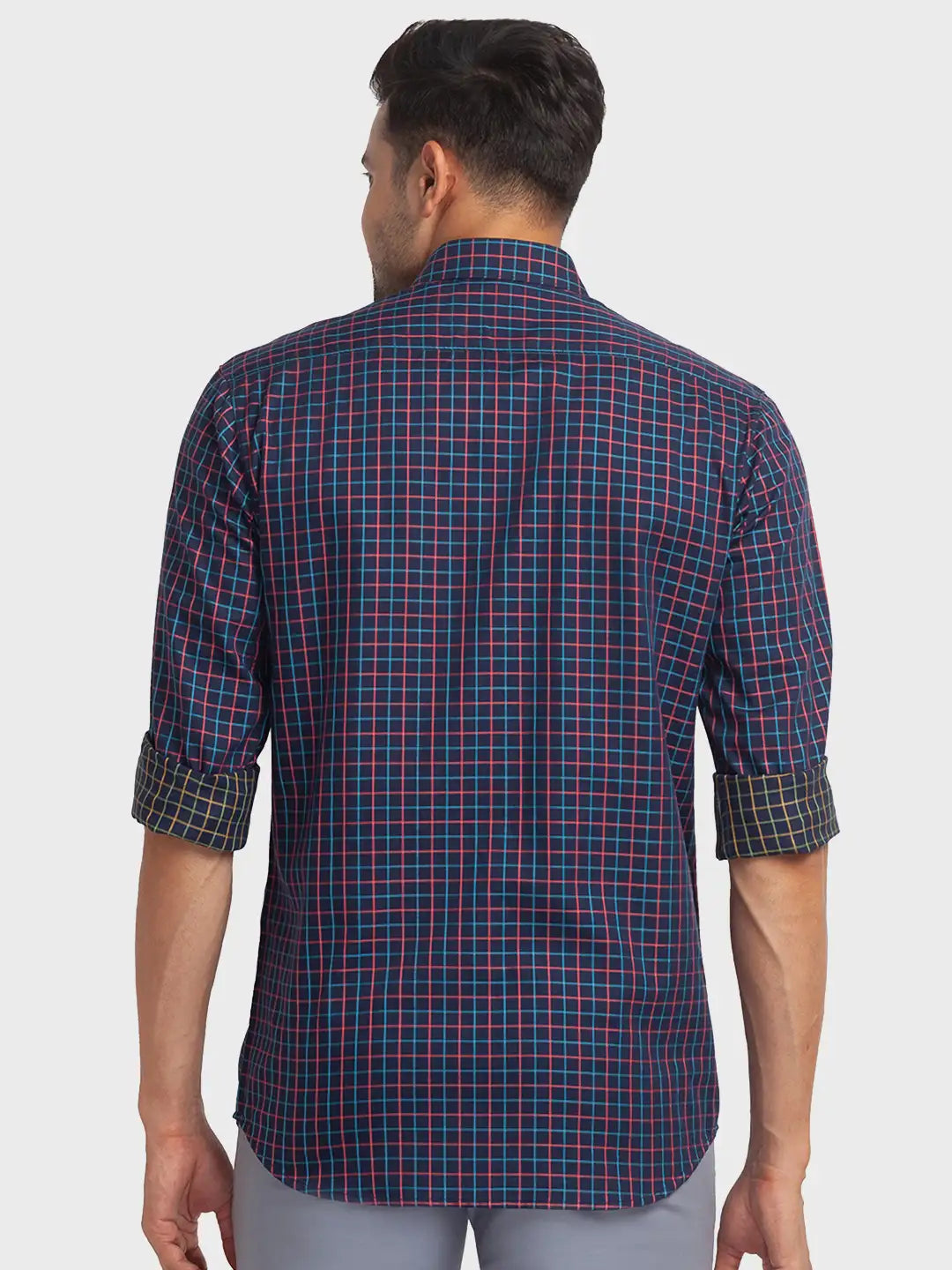 Men Tailored Fit Red Shirt