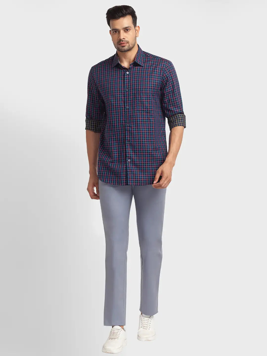 Men Tailored Fit Red Shirt