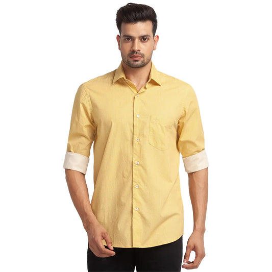 Men Tailored Fit Red Shirt