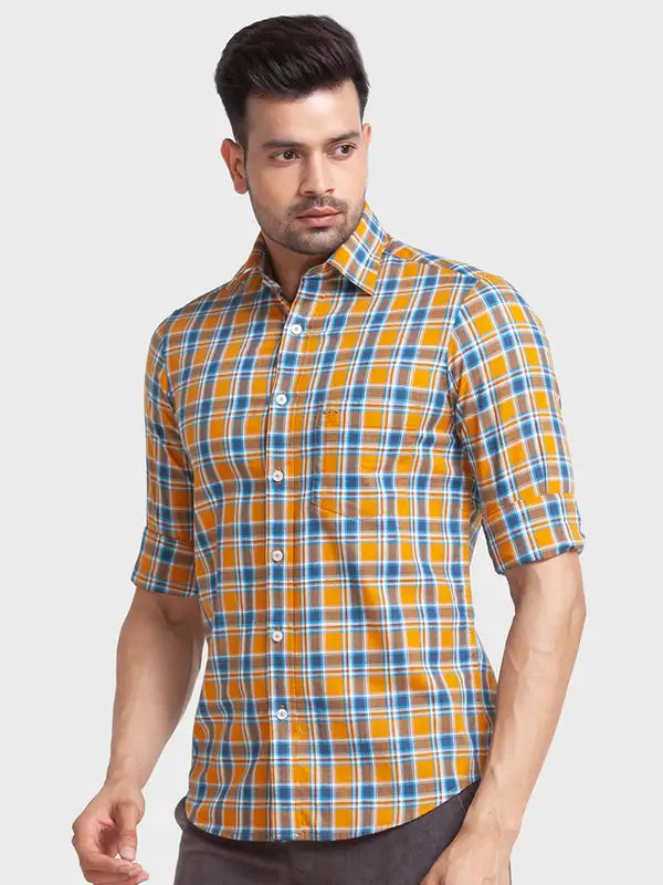 Men Regular Fit Blue Shirt