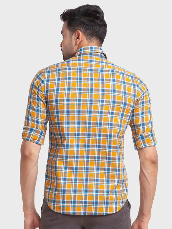 Men Regular Fit Blue Shirt