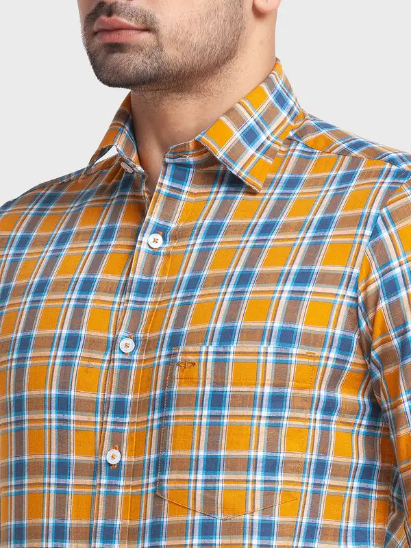 Men Regular Fit Blue Shirt