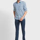 Men Regular Fit Blue Shirt
