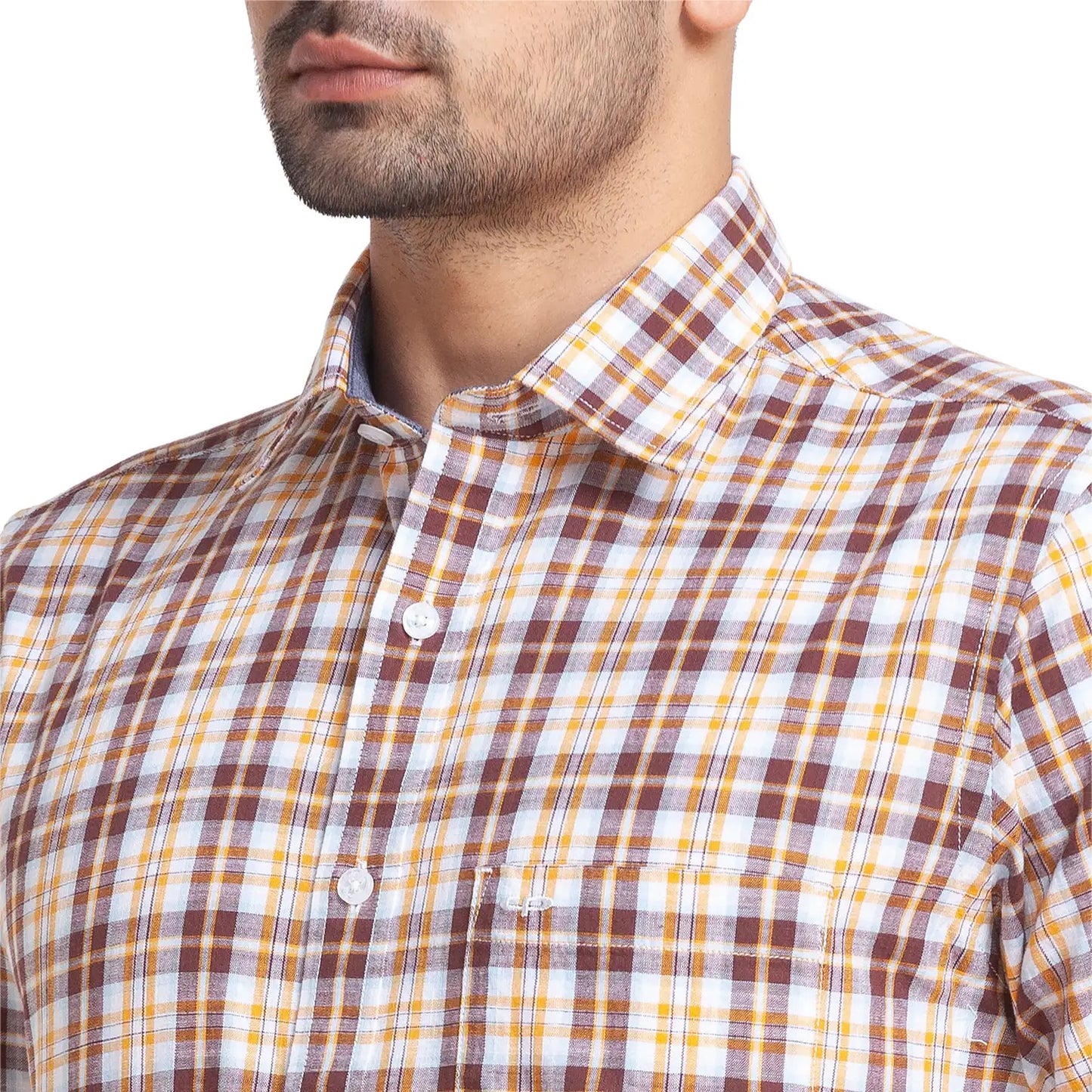 Men Tailored Fit Medium Red Shirt