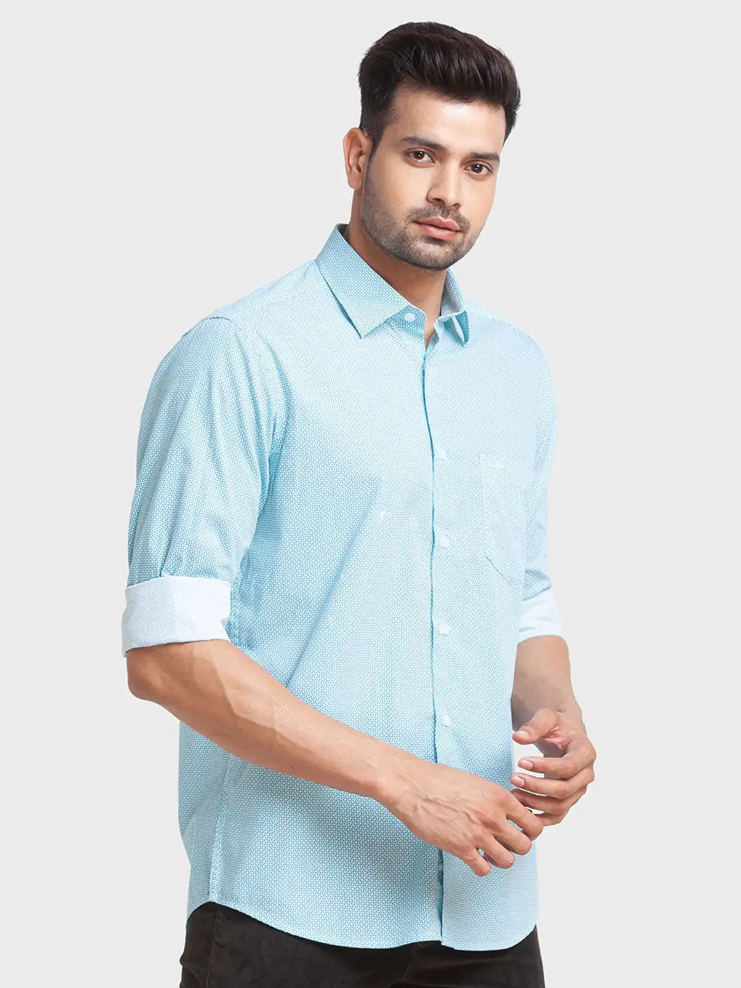 Men Tailored Fit Red Shirt