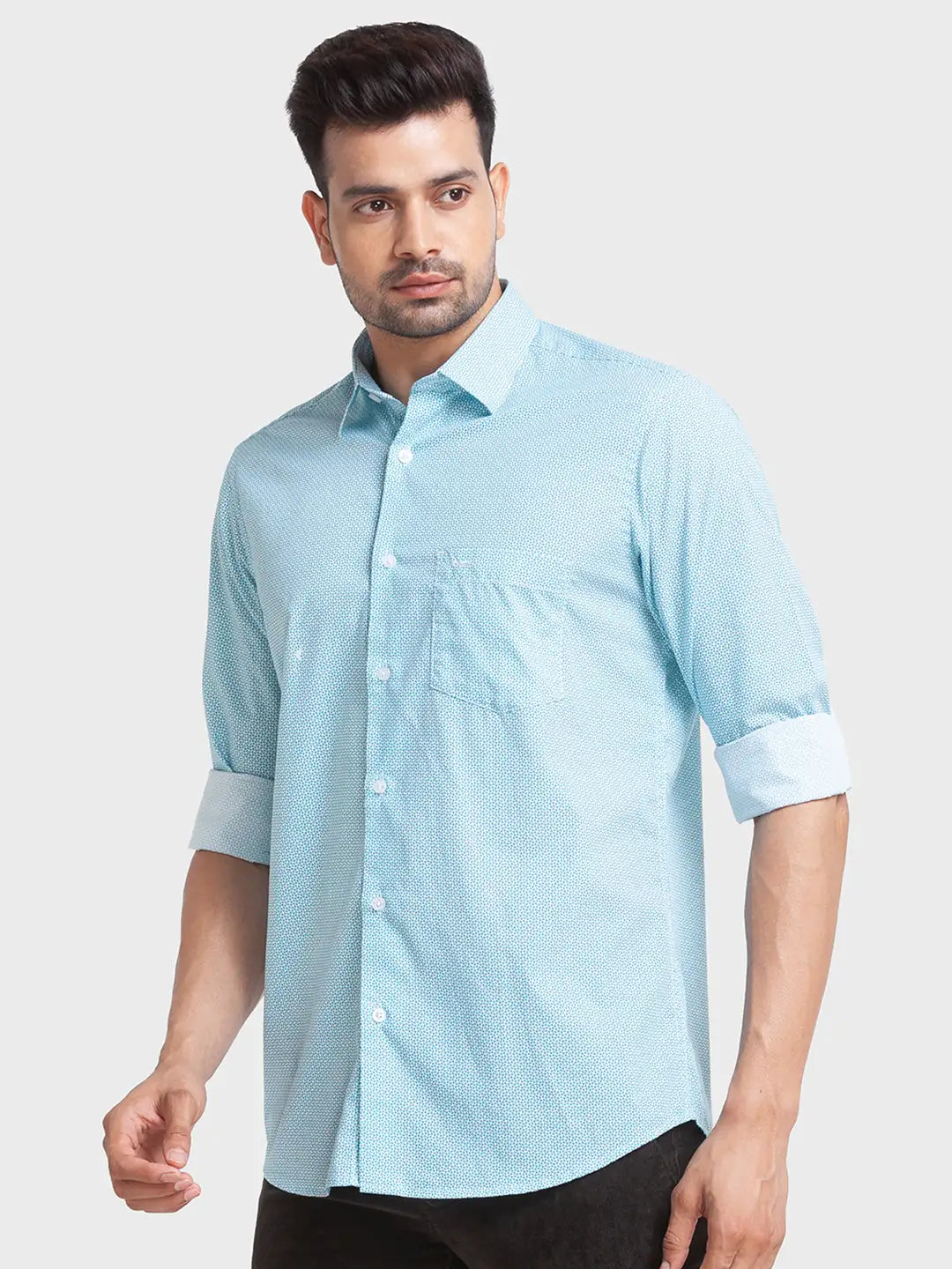 Men Tailored Fit Red Shirt