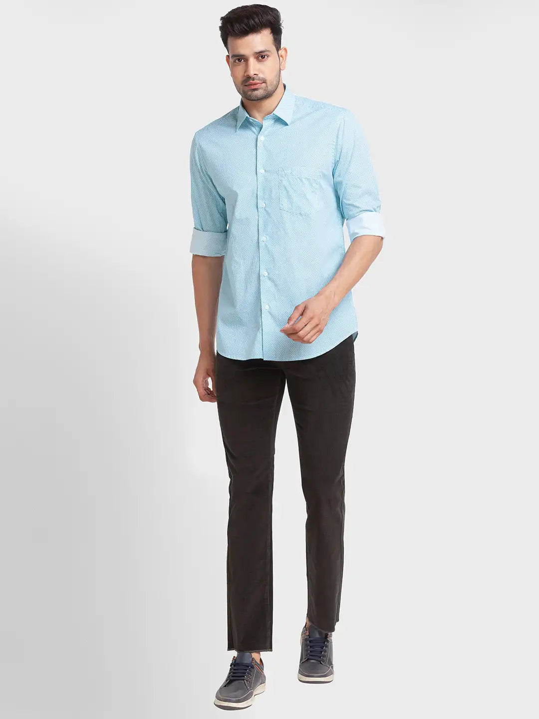 Men Tailored Fit Red Shirt