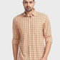 Men Tailored Fit Orange Shirt