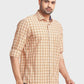Men Tailored Fit Orange Shirt