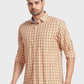 Men Tailored Fit Orange Shirt