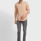 Men Tailored Fit Orange Shirt