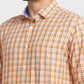 Men Tailored Fit Orange Shirt