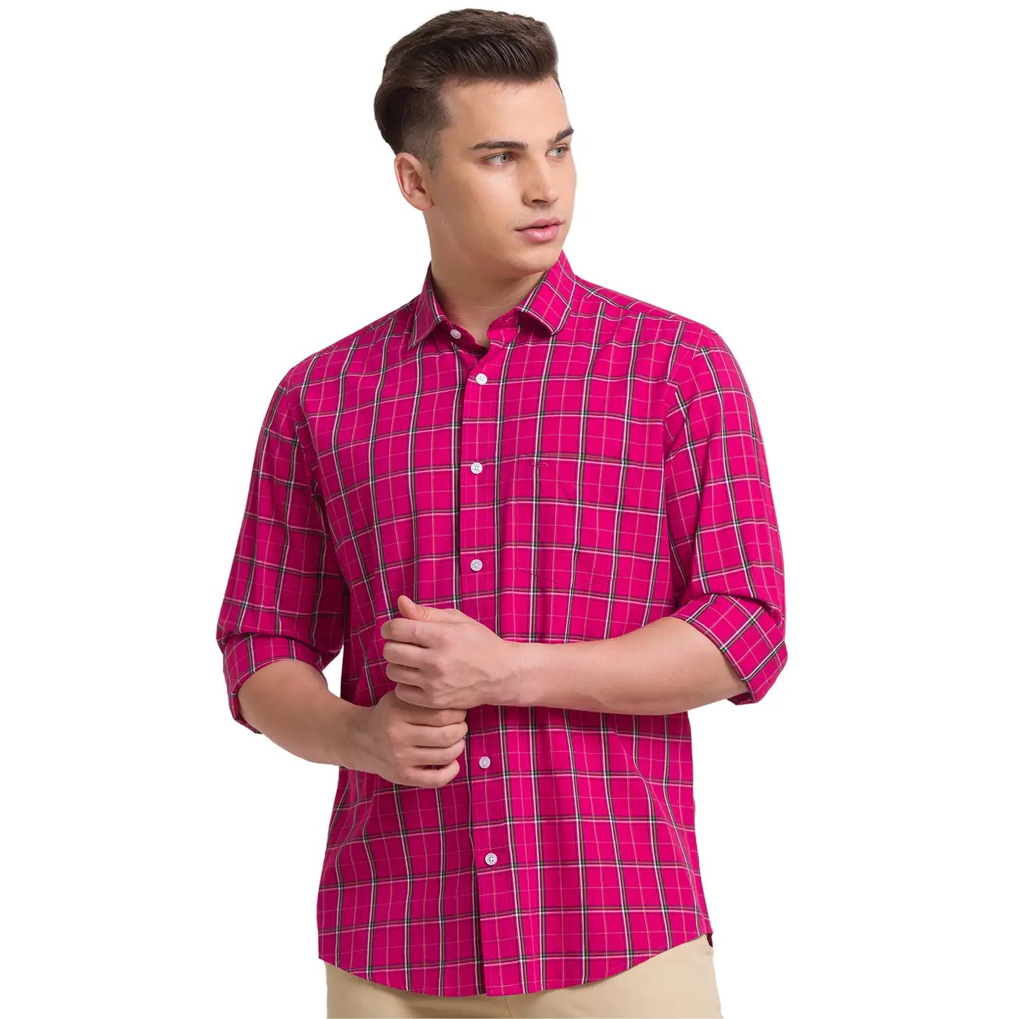 Men Tailored Fit Blue Shirt