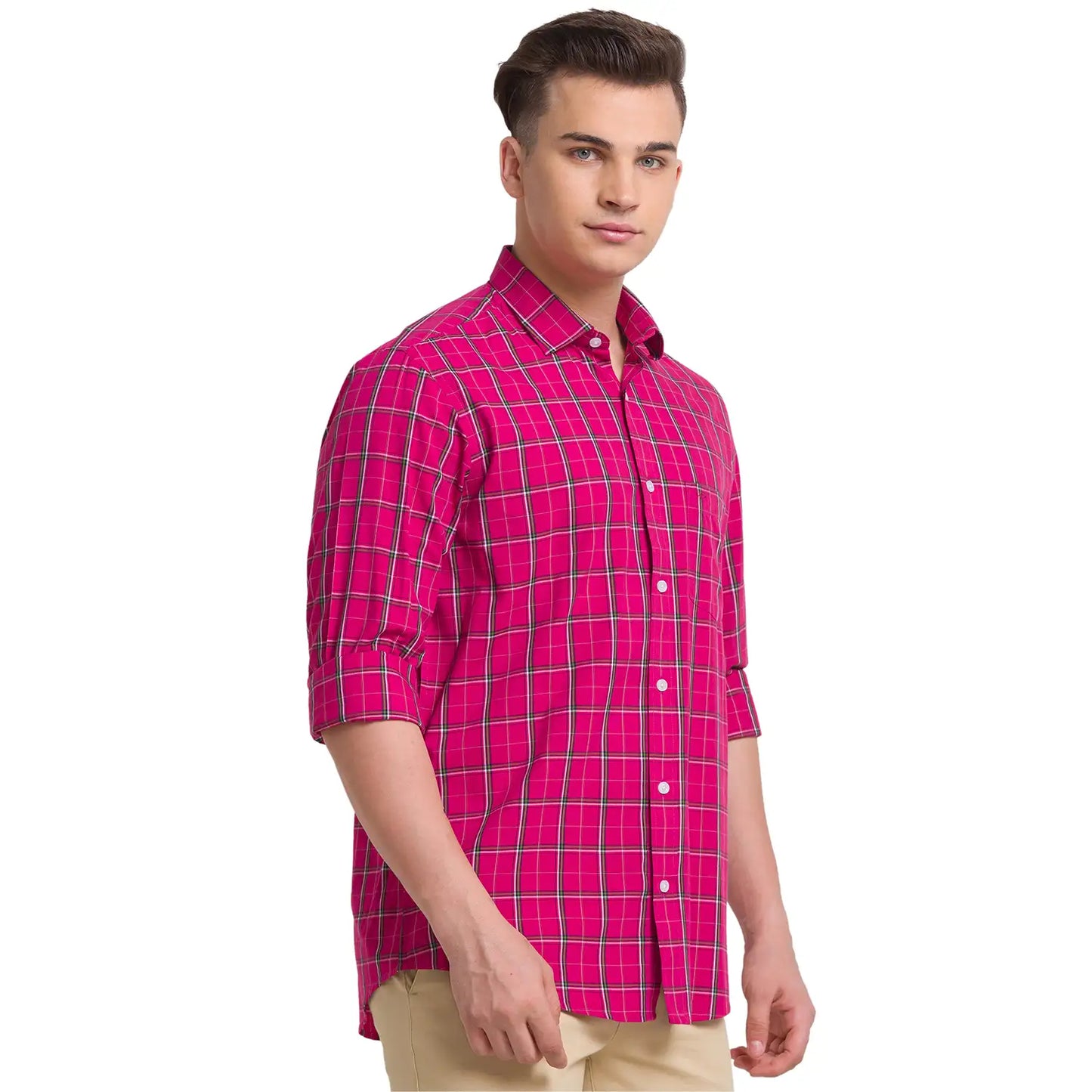 Men Tailored Fit Blue Shirt