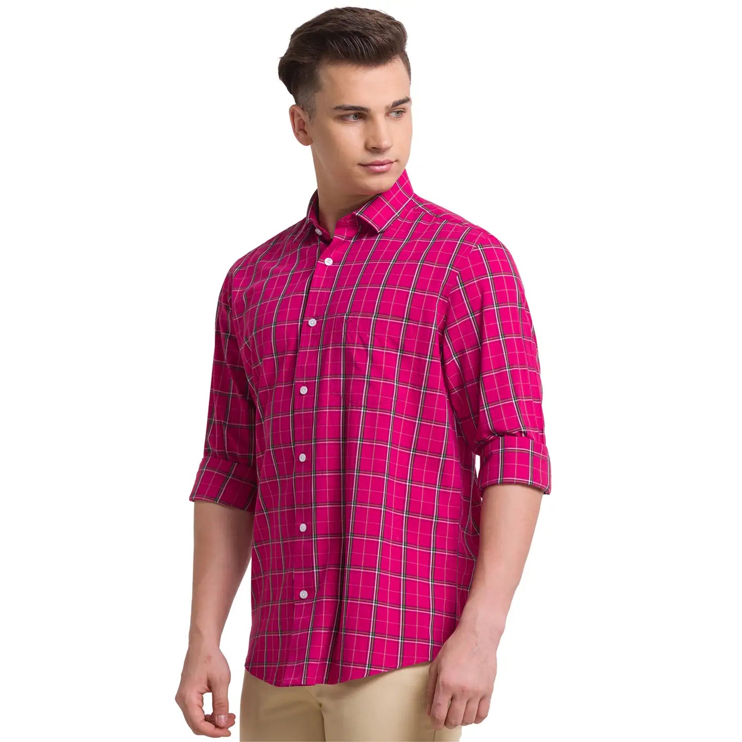 Men Tailored Fit Blue Shirt