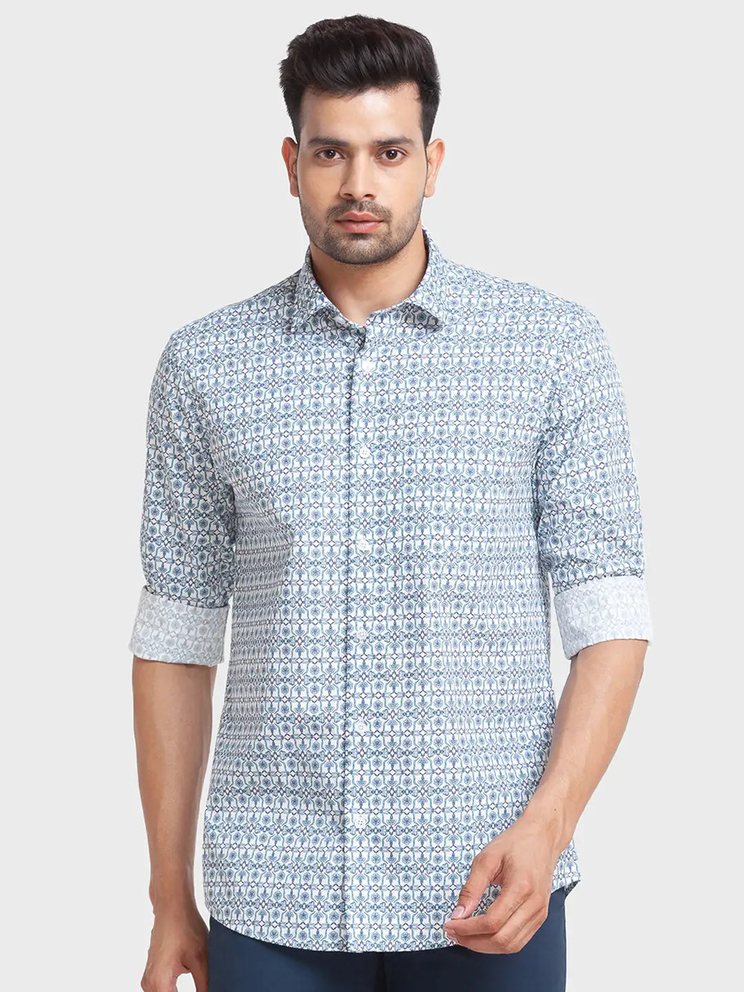 Men Tailored Fit Fawn Shirt