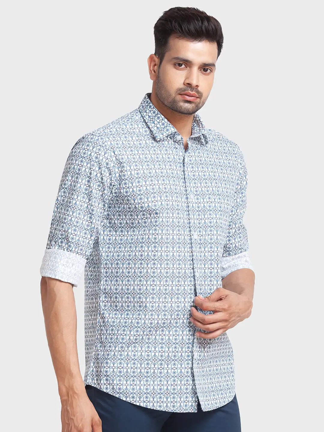 Men Tailored Fit Fawn Shirt