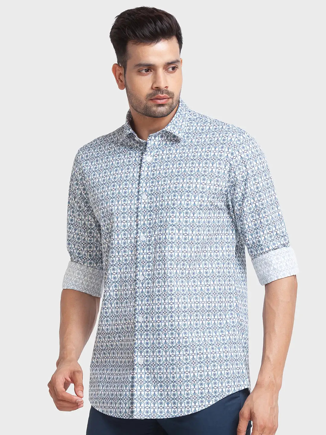 Men Tailored Fit Fawn Shirt