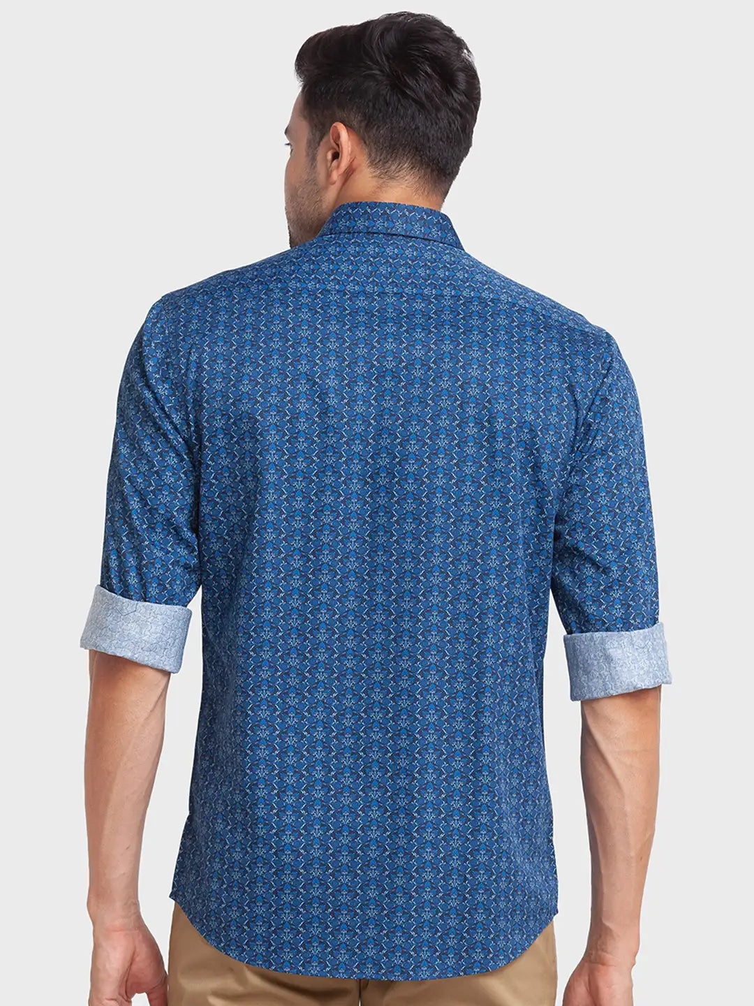 Men Tailored Fit Green Shirt