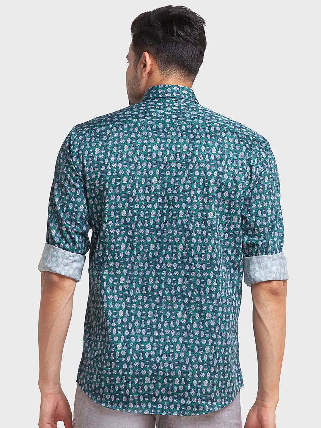 Men Tailored Fit Red Shirt