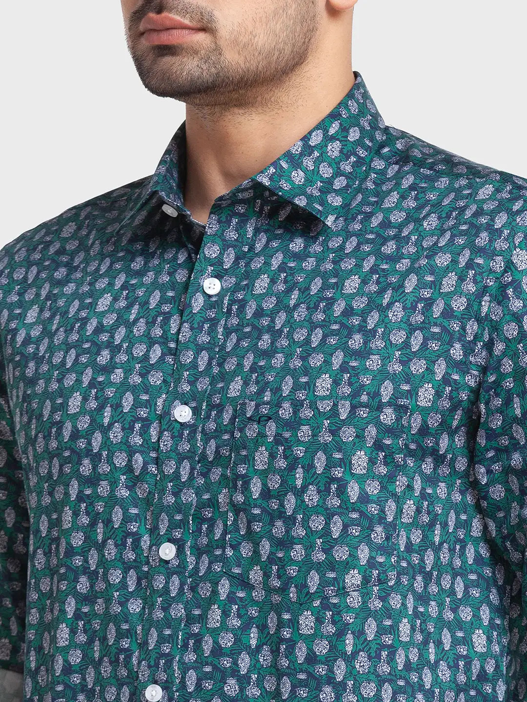 Men Tailored Fit Red Shirt