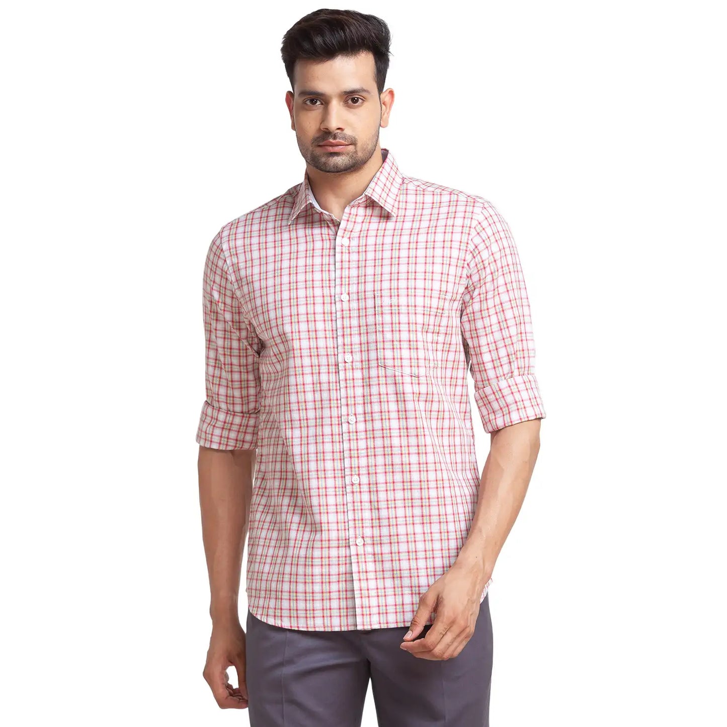Men Tailored Fit Blue Shirt