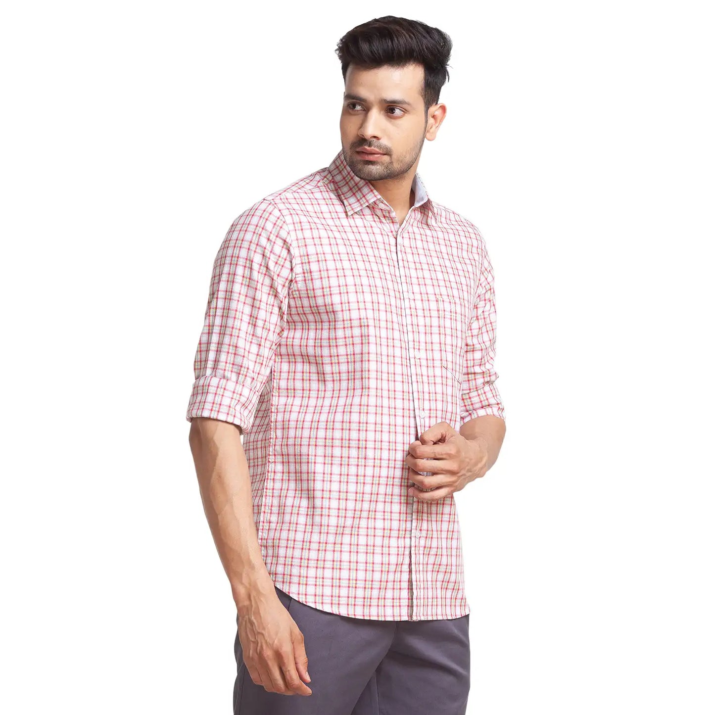 Men Tailored Fit Blue Shirt