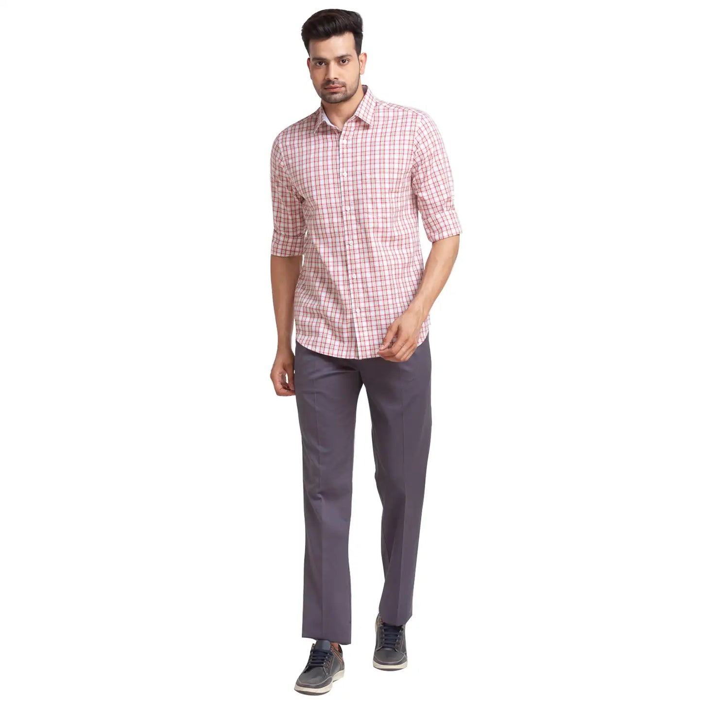 Men Tailored Fit Blue Shirt