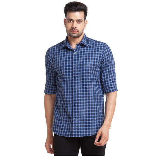 Men Tailored Fit Red Shirt