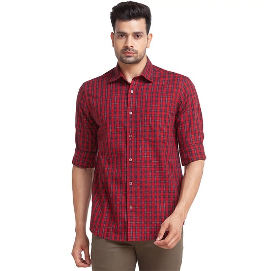 Men Tailored Fit Black Shirt