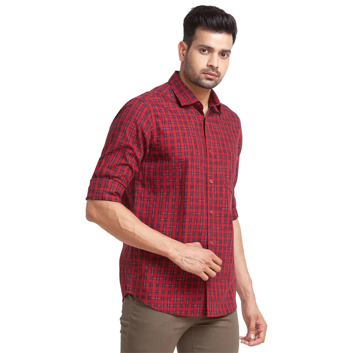 Men Tailored Fit Black Shirt