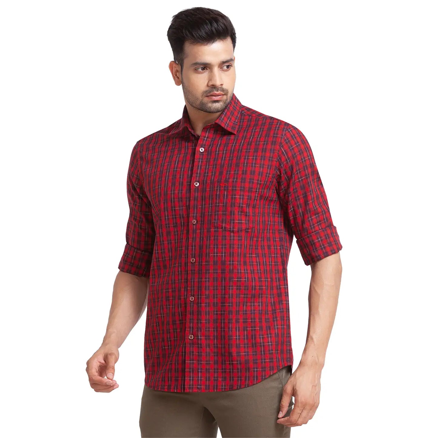 Men Tailored Fit Black Shirt