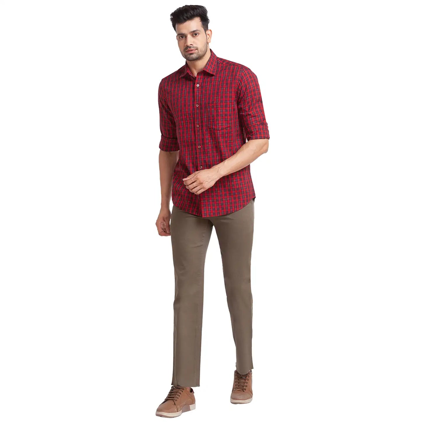 Men Tailored Fit Black Shirt