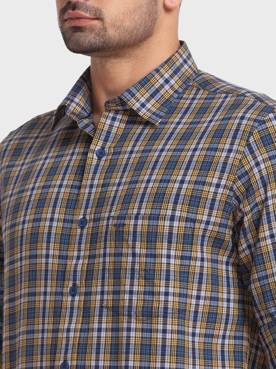 Men Tailored Fit Brown Shirt