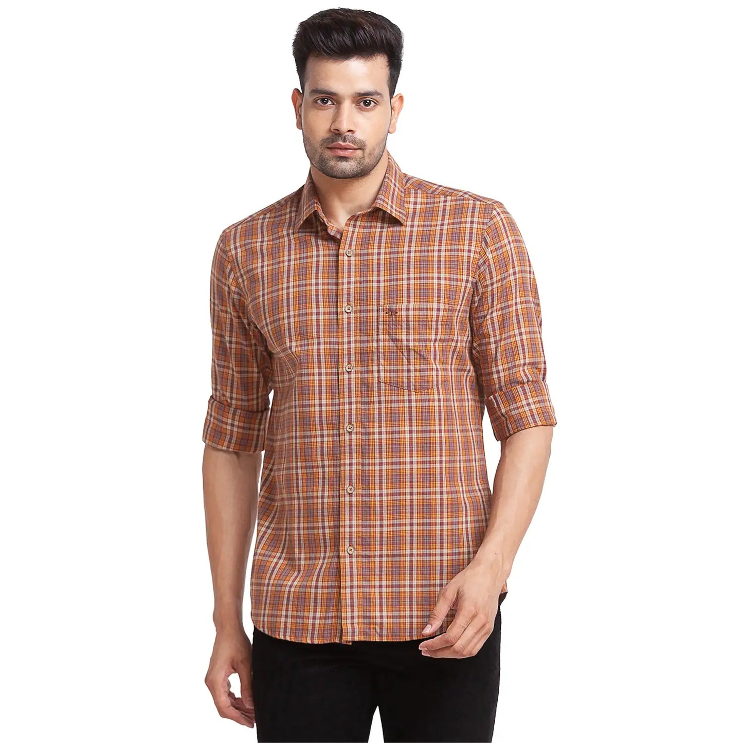 Men Tailored Fit Green Shirt