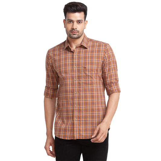 Men Tailored Fit Green Shirt