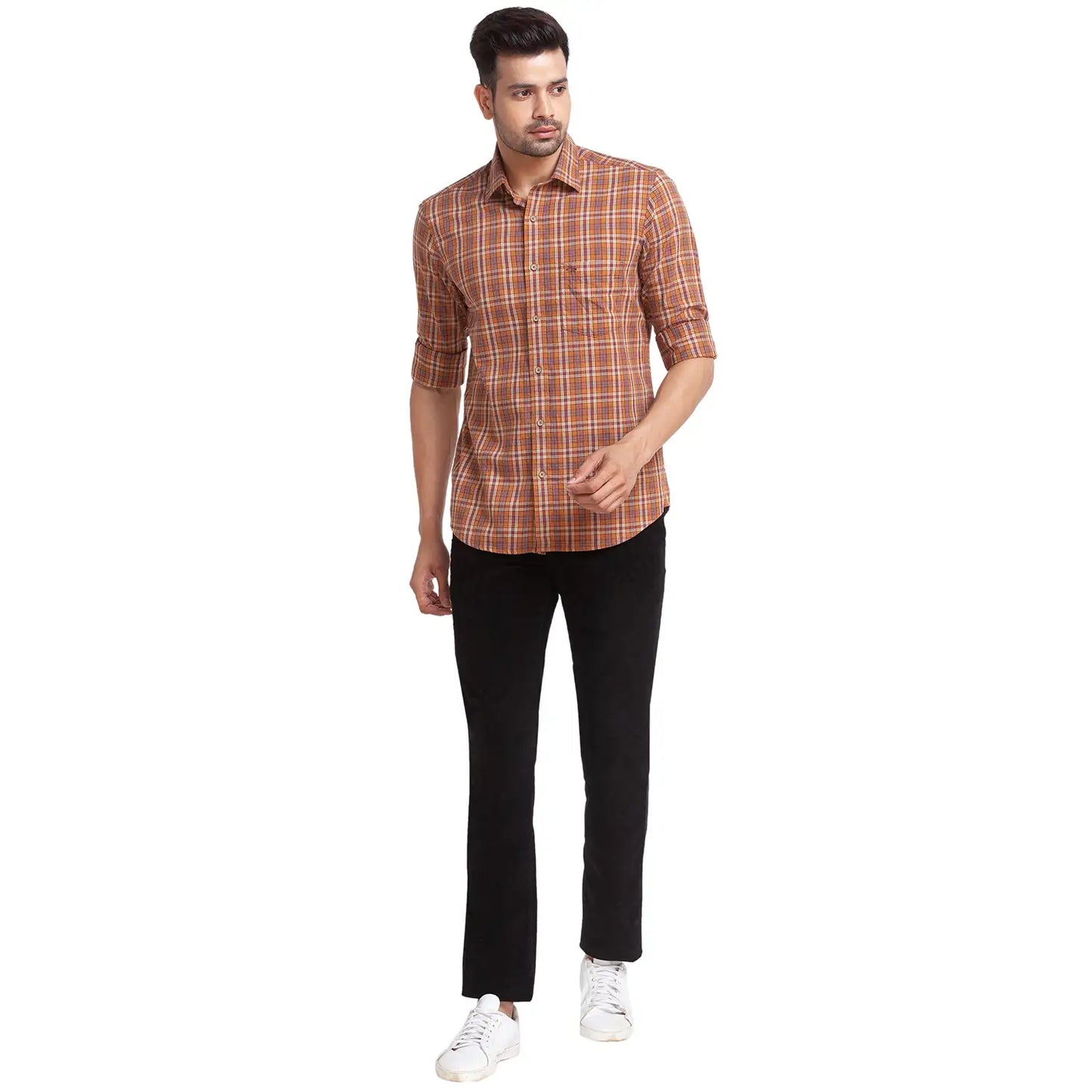 Men Tailored Fit Green Shirt