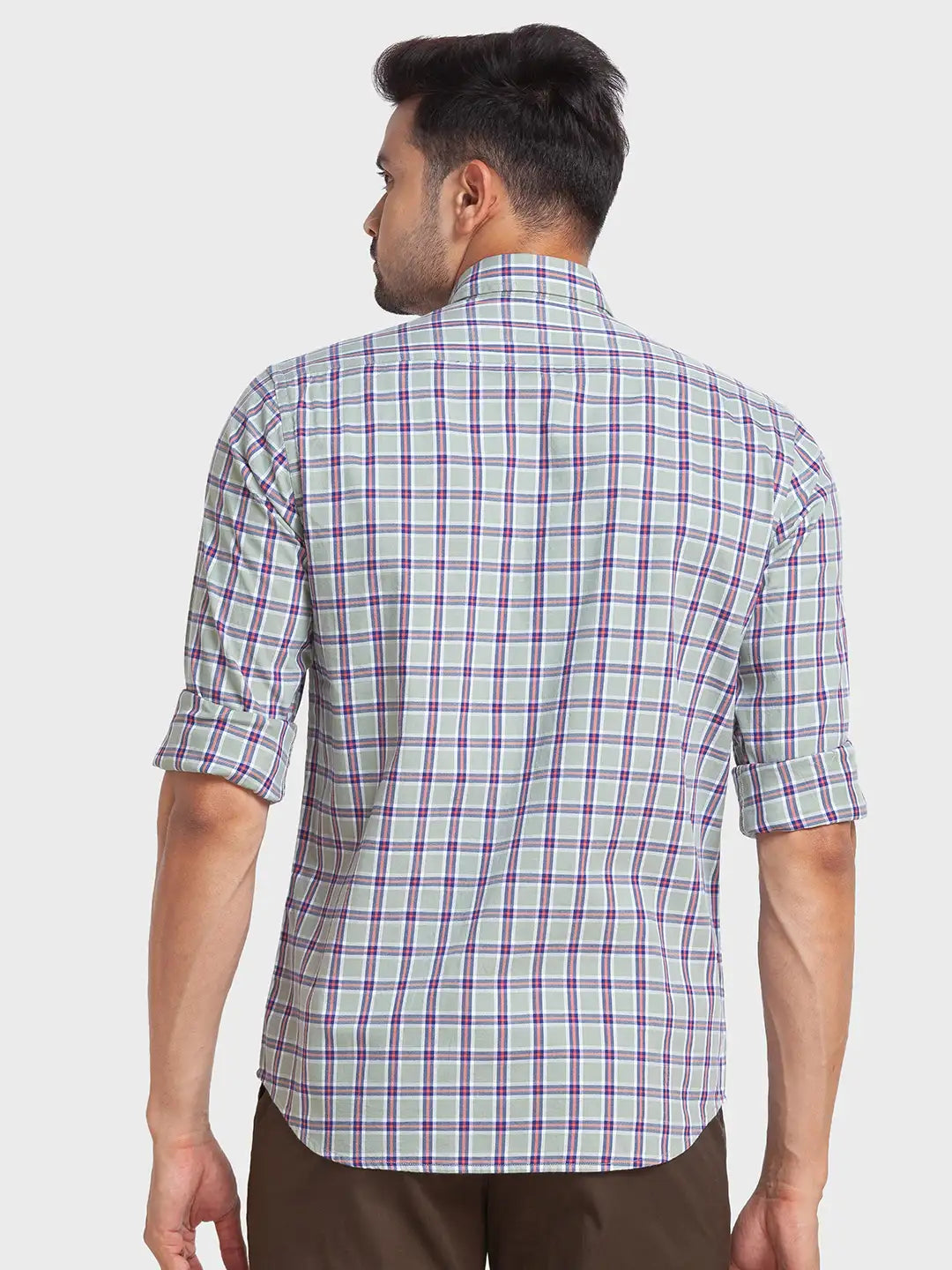 Men Tailored Fit Red Shirt