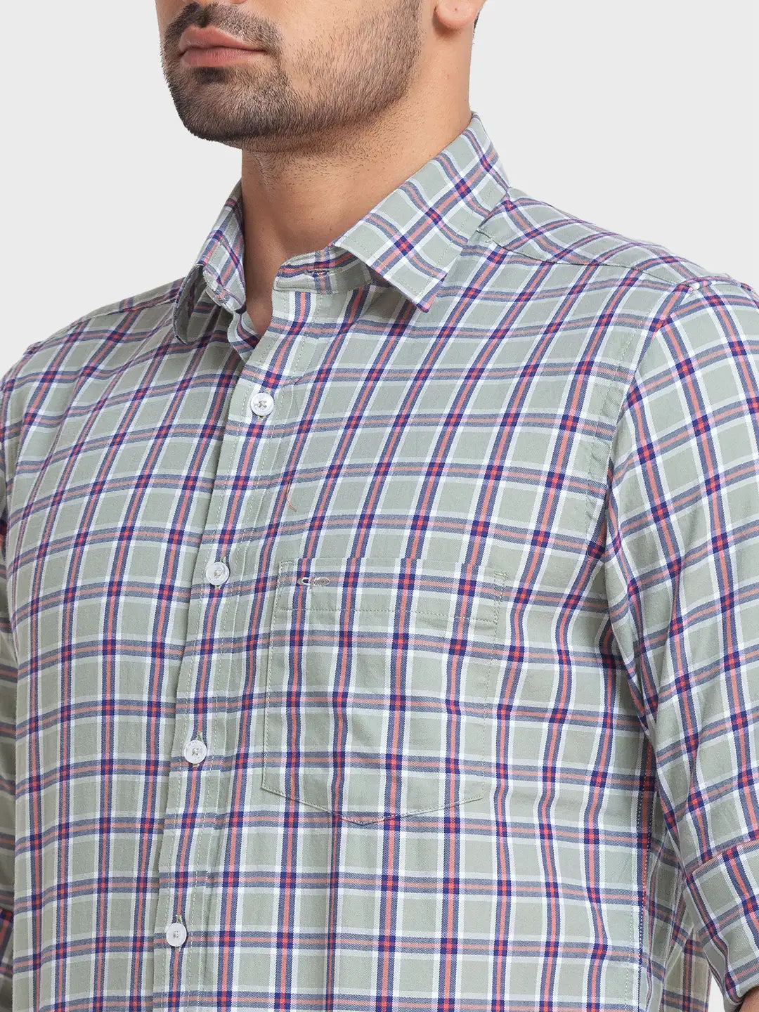 Men Tailored Fit Red Shirt