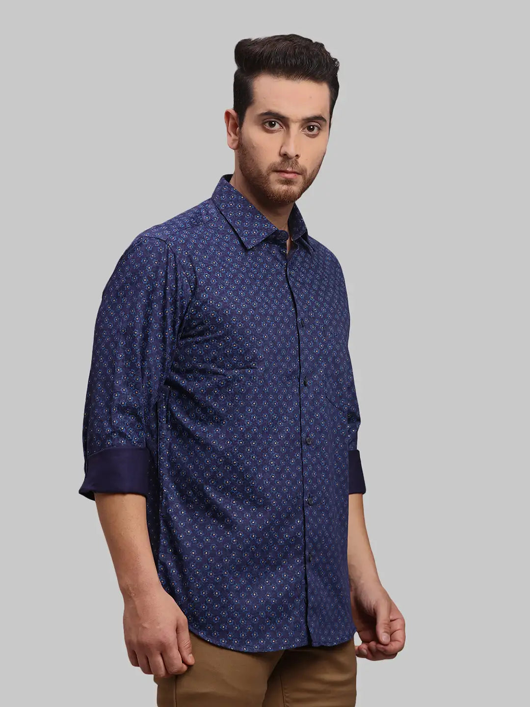 Men Tailored Fit Green Shirt