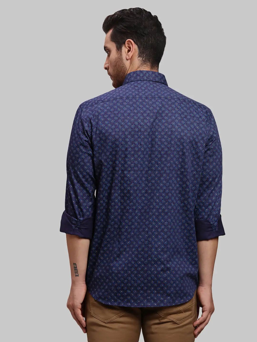 Men Tailored Fit Green Shirt