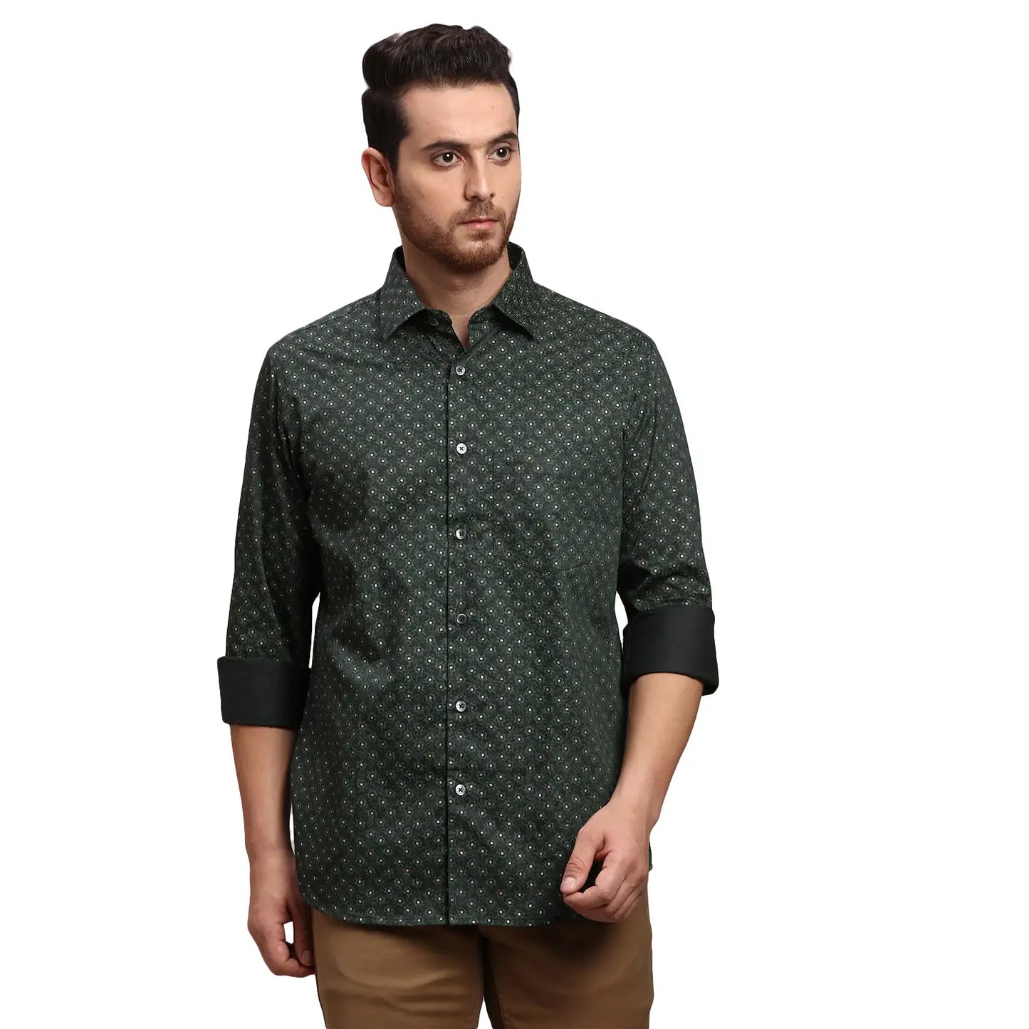 Men Tailored Fit Red Shirt
